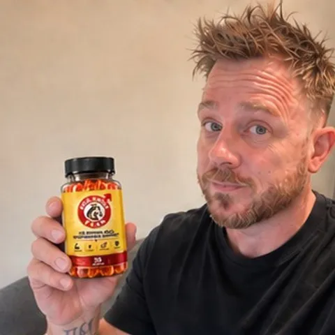 SodaHorsePeak customer holding a bottle of the honey gummies